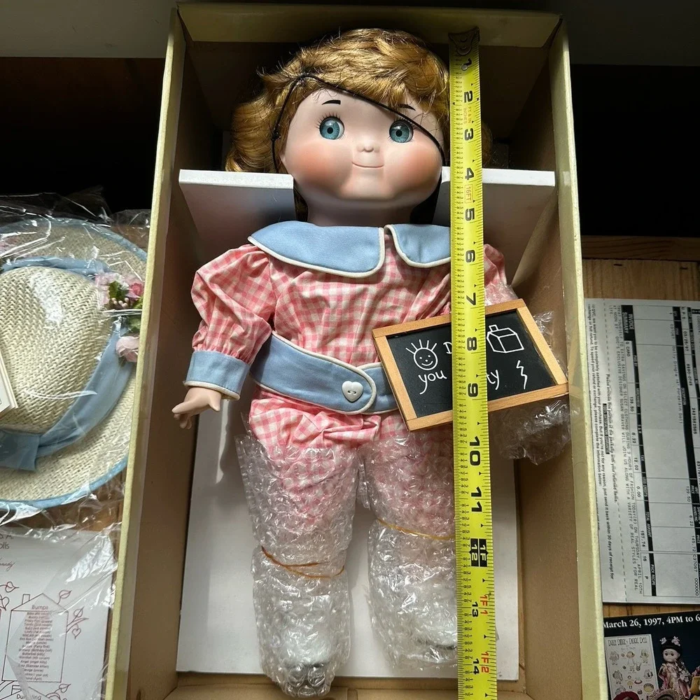 VTG 1993 Goebel DOLLY DINGLE Musical Doll Porcelain Limited Edition With Box